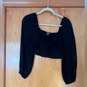 Wild Fable Black Crop Top